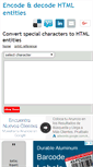 Mobile Screenshot of html-entities.org